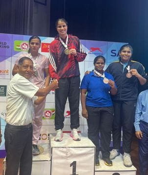 Haryana Sports University boxer wins gold medal in BFI Cup