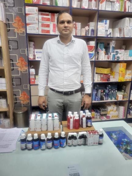 Six samples were taken from medical stores in Hisar