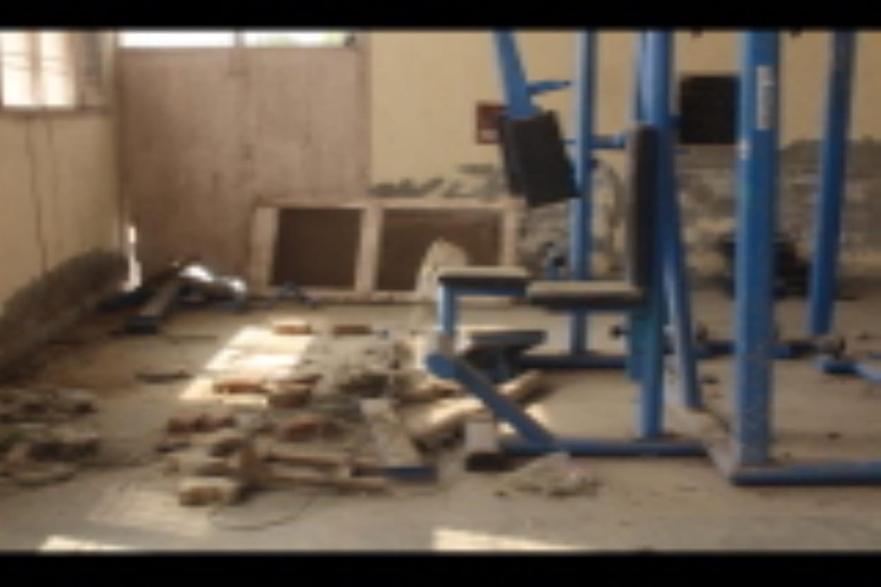 The condition of the sports ground did not improve even after the orders of the Sports Minister.