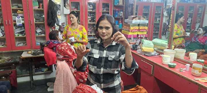 Markets thronged on Karwa Chauth, with married women shopping for cosmetics and puja items.