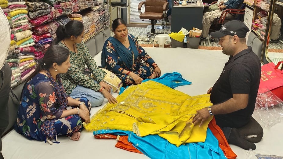 The textile market is booming, women living abroad are liking Indian clothes