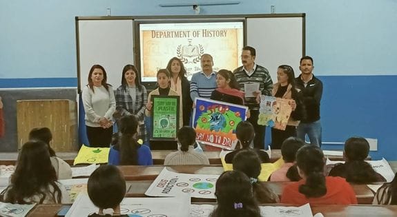 Competitions organized on Gandhi Jayanti at Theog College