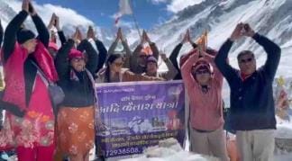 The weather turned favourable, 300 pilgrims visited Adi Kailash.