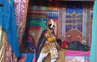 Queen Kaikeyi arrived at the anger room and asked King Dasharatha for two boons.