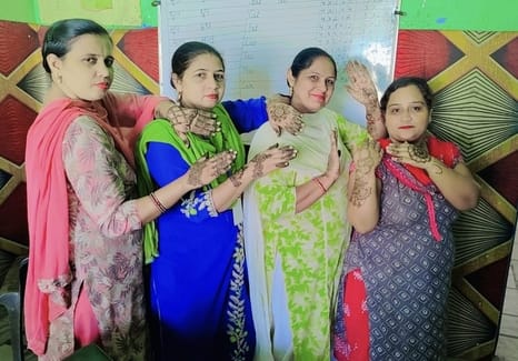 Art shines in the splendor of Karva Chauth
