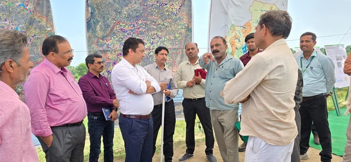 Rural Development Ministry officials saw the model of water conservation
