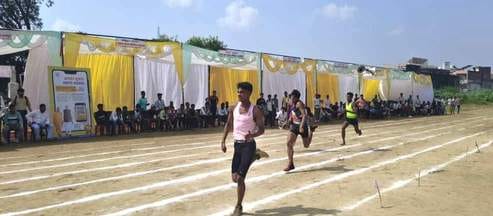 Students displayed their talent in running, long jump and javelin throw.