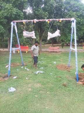 New swings installed in Rejangla Park, open gym will also be built