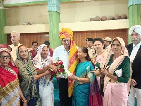 High Court Judge Pramod Goyal felicitated in his native village