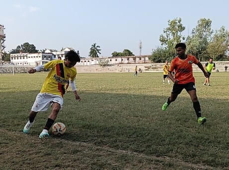 SK Sporting Club won the semi-final of the football tournament