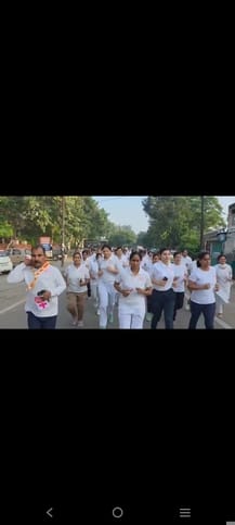 Women participated in the marathon as part of the Mission Shakti campaign.