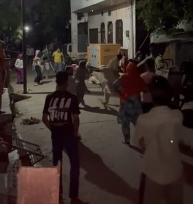 Two sides clashed over a plot dispute, leaving seven injured.