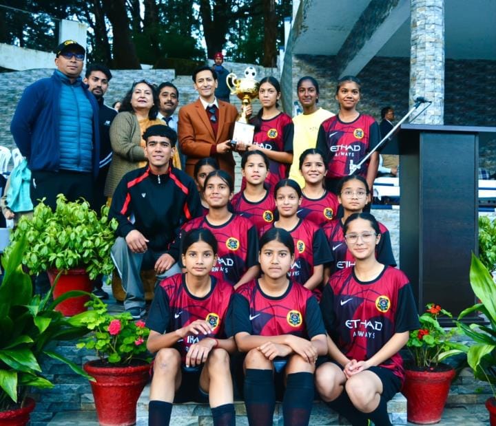 Indian Martyr Soldier School Red won the Girls Football Competition