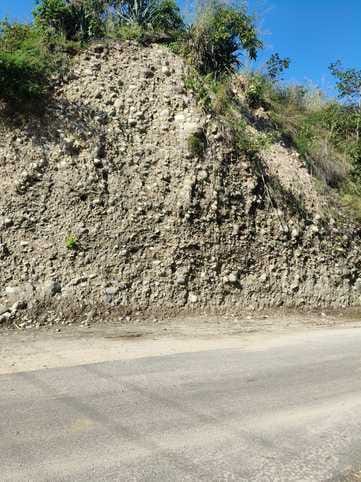 A risky journey... The Sujanpur-Sandhol road is prone to landslides, with no crash barriers.