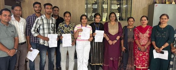 Paramjeet became the president of the Management Department Association