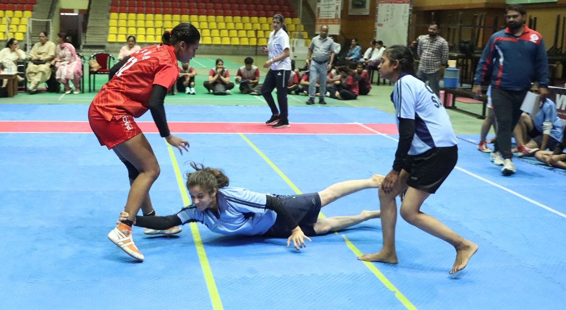 Nekiram College defeated GD College Palwal in Kabaddi