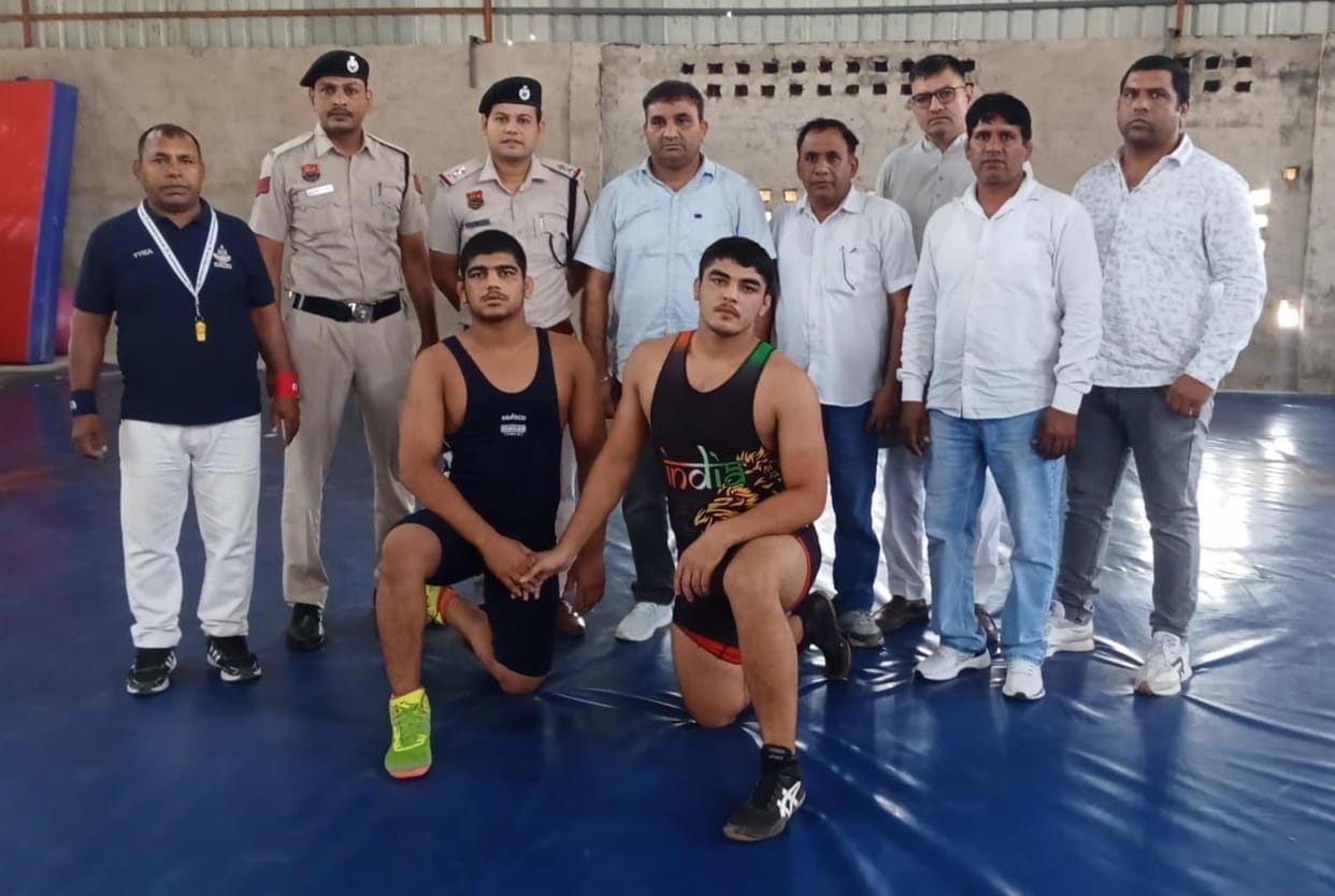 Trials were held for senior male and female wrestlers.