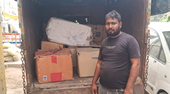 Fireworks-laden loader seized, owner absconding
