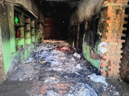 Fire breaks out in cotton warehouse, goods burnt to ashes