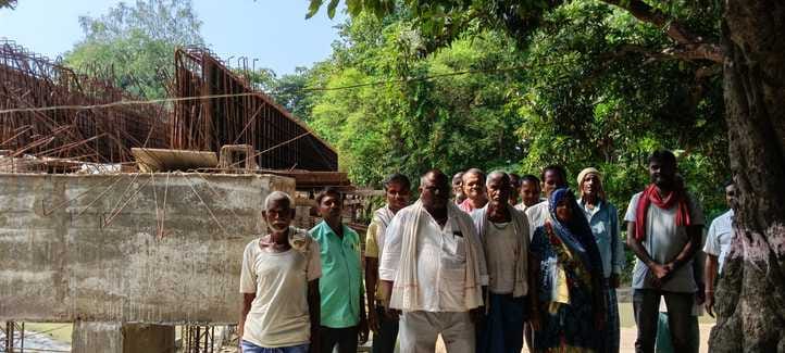 The villagers were devastated by the incomplete bridge and protested for its early completion.