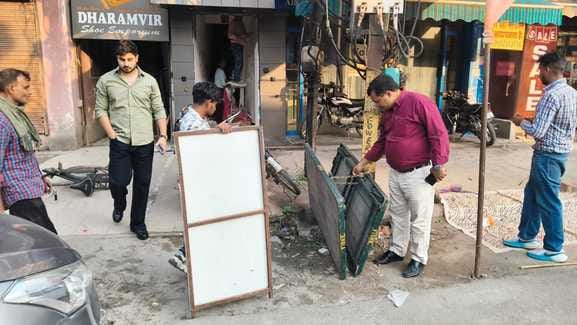 Roads jammed during festivals, corporation removes encroachment