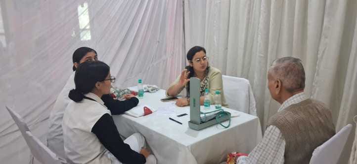 More than 400 people got their heart disease checked at the camp.