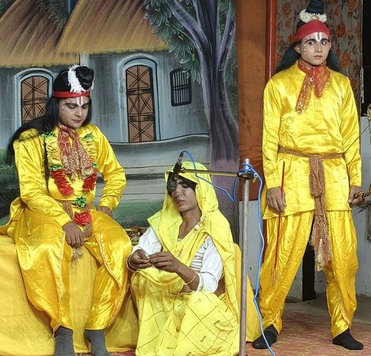 Rama lovingly ate Shabari's leftover berries.
