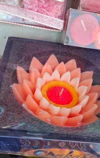 Diwali celebrations in the markets, with increased sales of candles and battery-operated lamps.