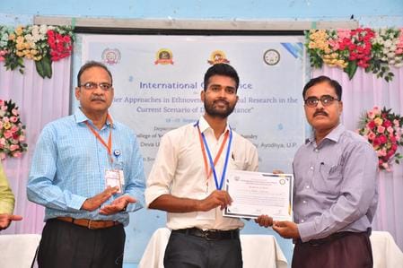 Dr. Arpan honored at the state level conference for best research