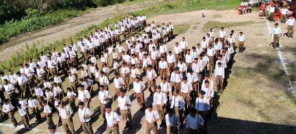 Volunteers organized a march in Jukhaala on the centenary year.