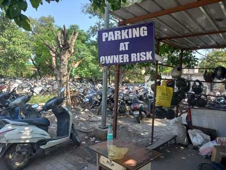 Vehicles are unsafe in the railway station parking for 12 days during the festival; a new tender will be issued on October 23.