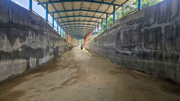 The Basuchak railway underpass has been built and vehicles will soon gain speed.