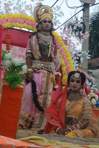 Valmiki procession started with the tune of band players