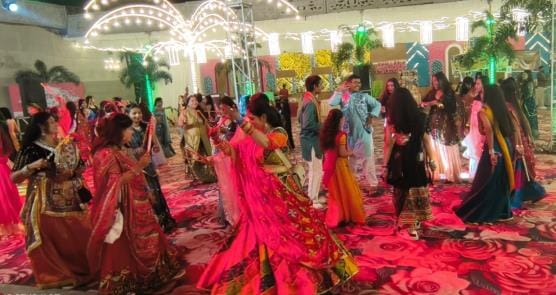 Dandiya is a confluence of devotion and entertainment.