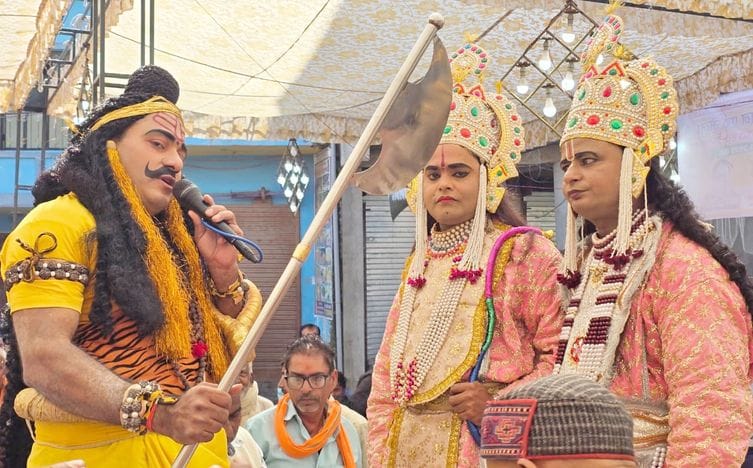 Shiva's bow broke while he was stringing it, and he married Sita.