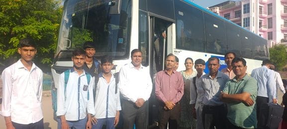 51 students from PM Shri schools leave for Panchmarhi Adventure Camp