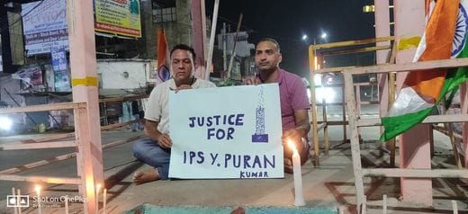 Candle march for fair investigation into Y. Puran Kumar suicide case
