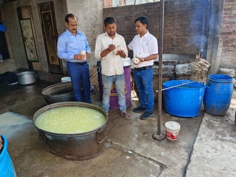Samples for chenna and sweets, 55 kg of sweets destroyed