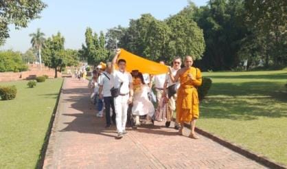 Followers performed special puja at the place of penance