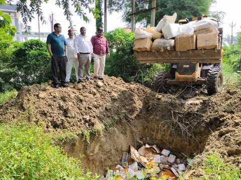 CRO destroyed adulterated food items