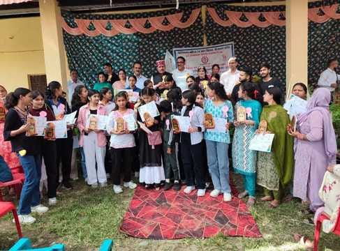 The MLA honored the daughters by presenting them with name plates, certificates and saplings.