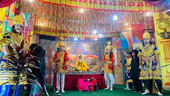Rama and Lakshmana killed the demons while protecting the yajna.