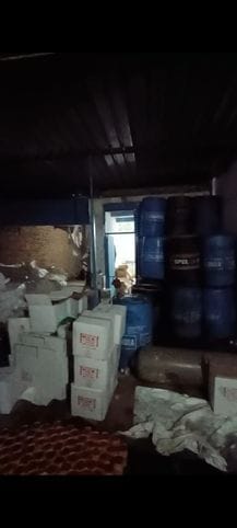 The Food Safety Department team collected two samples of vegetable ghee from Keshav Trading Company