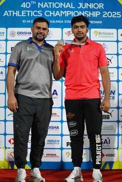 Jhajjar's Himanshu broke Neeraj Chopra's 11-year-old record, winning gold with a throw of 80m 38cm.