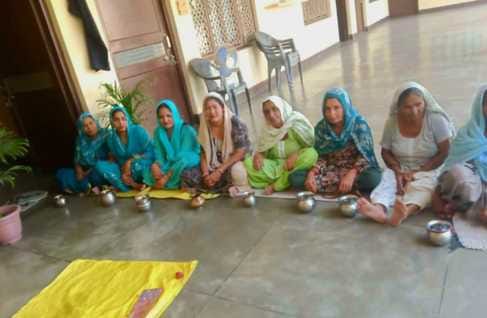 Women observe Ahoi fast to protect their sons.