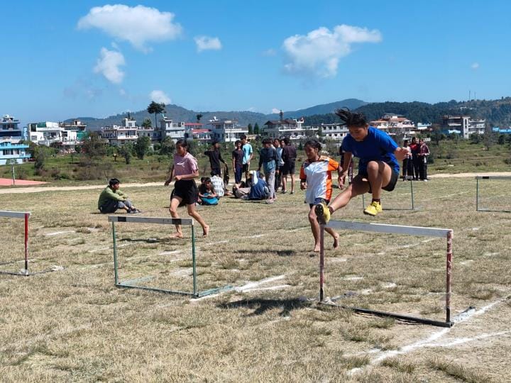 Champawat became the champion of the district level athletics competition