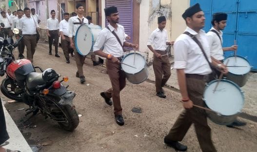 The enthusiasm of the volunteers was visible in the procession.