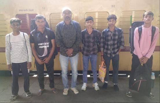 Five players leave for the state level cricket competition
