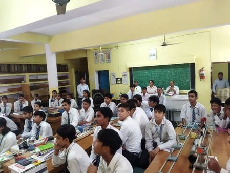 Vikasit Bharat Buildthan...Live streaming happened simultaneously in all the schools of the district