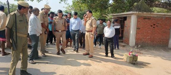 Anti-social elements damaged the ancient Shiva statue, temple gate and hand pump